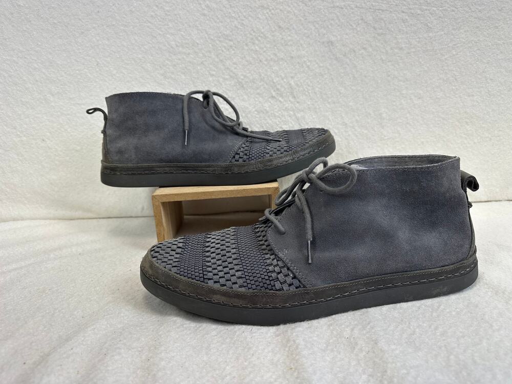 Ugg Men's Deklan Weaved Gray Leather Suede Chukka Boot SZ 13